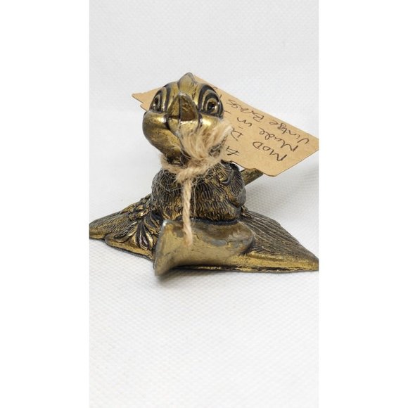 Rare 4 Mod Dep Made In Italy Brass Animals Home Decor Shelf Sitter Vintage Figur - Picture 9 of 12